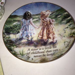 The Danbury Mint Hand In Hand by Kristen Marco Collectible Plate Plate No. A1181